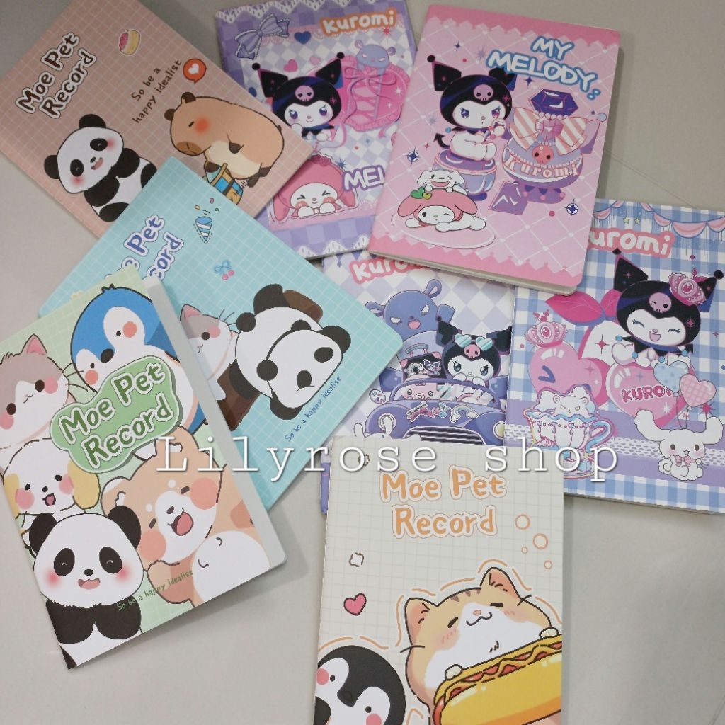 Buku tulis jahit 32 lembar Kuromi Animal T1438