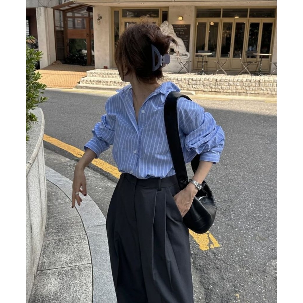 Kemeja Wanita Oversize Outer Korean style