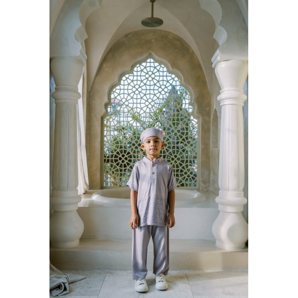 Dialogue Baby Apparel - Raya Collection - Setelan Koko Anak Najeed Set Peci - Baju Muslim Anak
