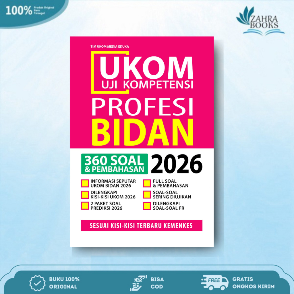 BUKU UKOM Uji Kompetensi Profesi Bidan 2026 - Media Eduka
