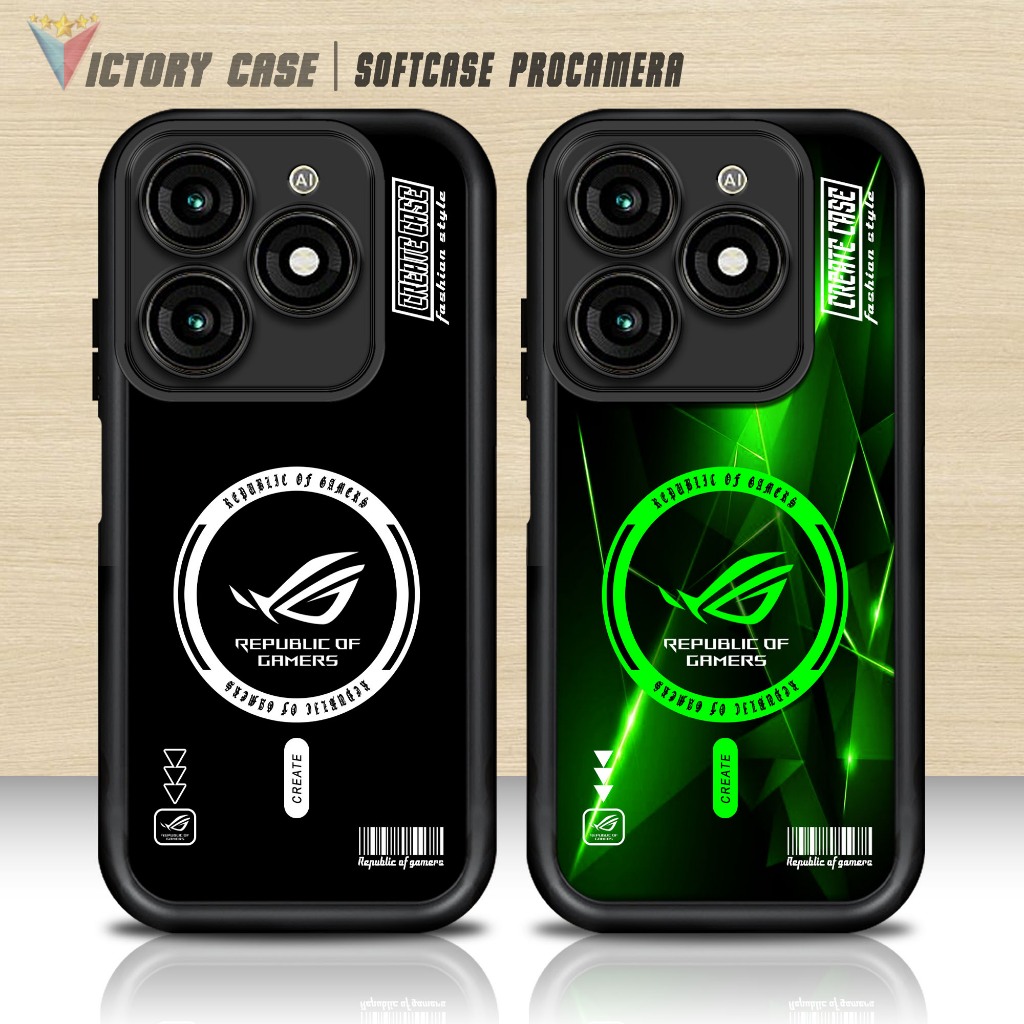 Softcase Glass kaca untuk ITEL A50 A70 ROG5 Casing Handphone Case Procamera