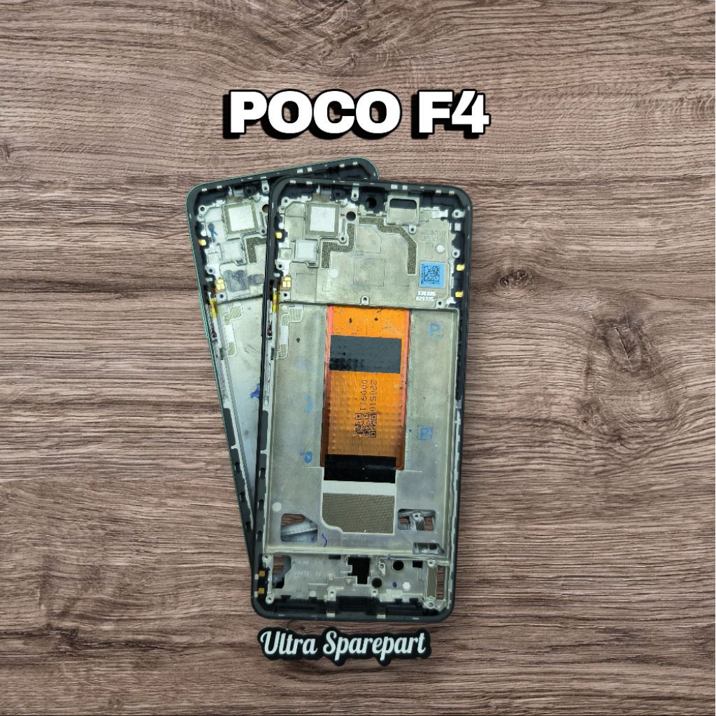 TULANG RANGKA CASIS TATAKAN LCD FRAME BAZEL SAMPING POCO F4 5G ORIGINAL COPOTAN CABUTAN BEKAS SECOND