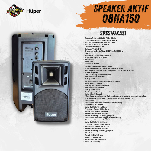ACTIVE SPEAKER HUPER 08HA150