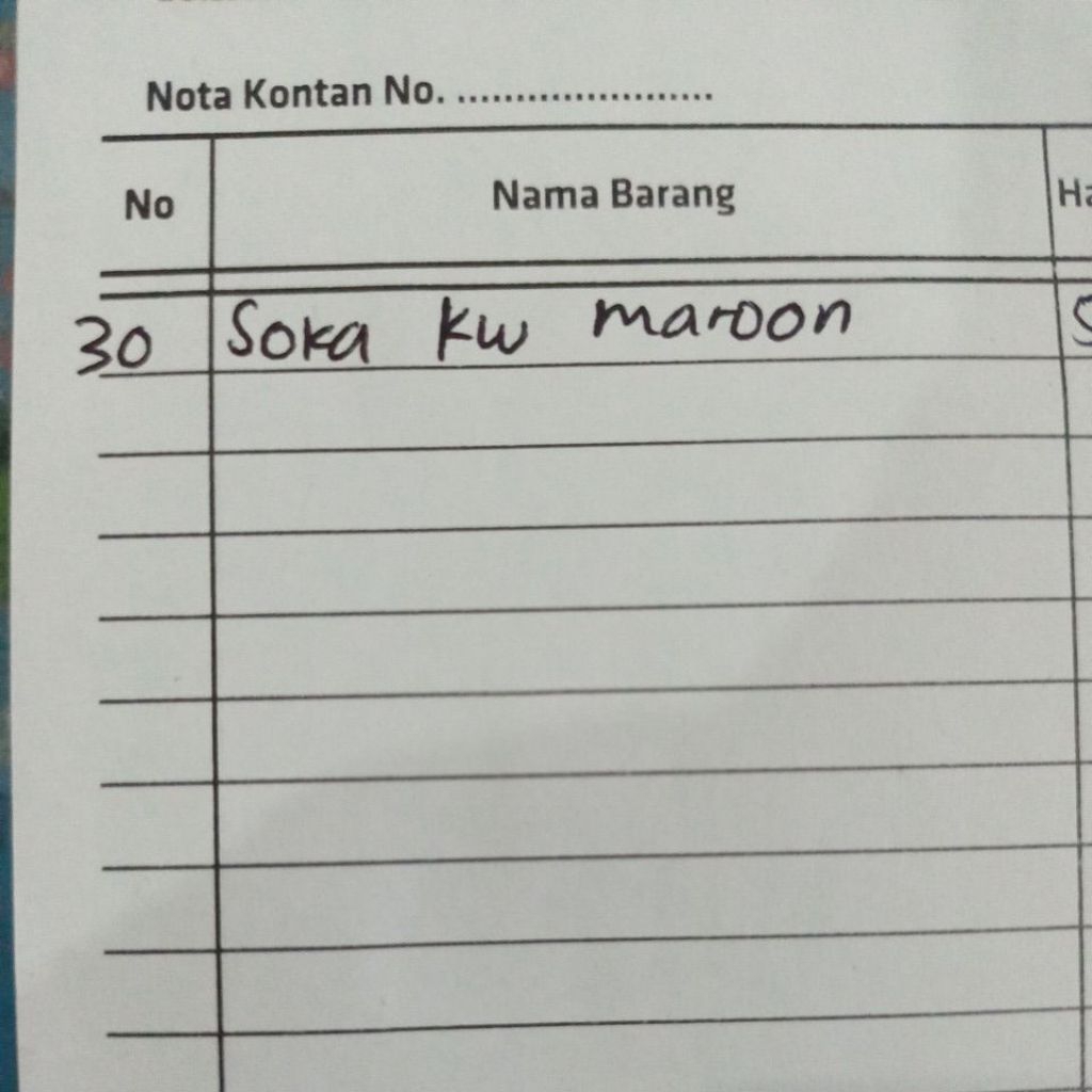 ATAP Soka Kw Maroon req by Pak Robby