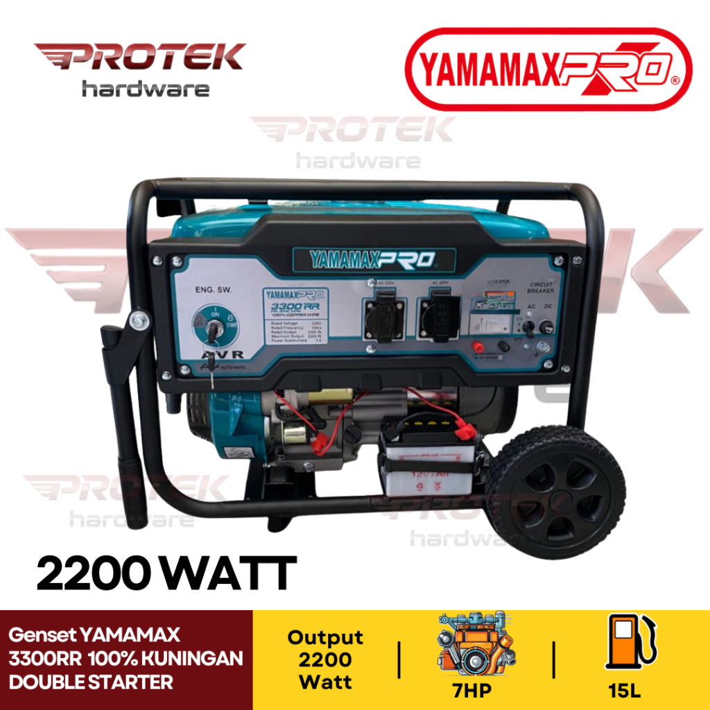Genset YAMAMAX 3300RR 2200 Watt Portable Power Generator Bensin