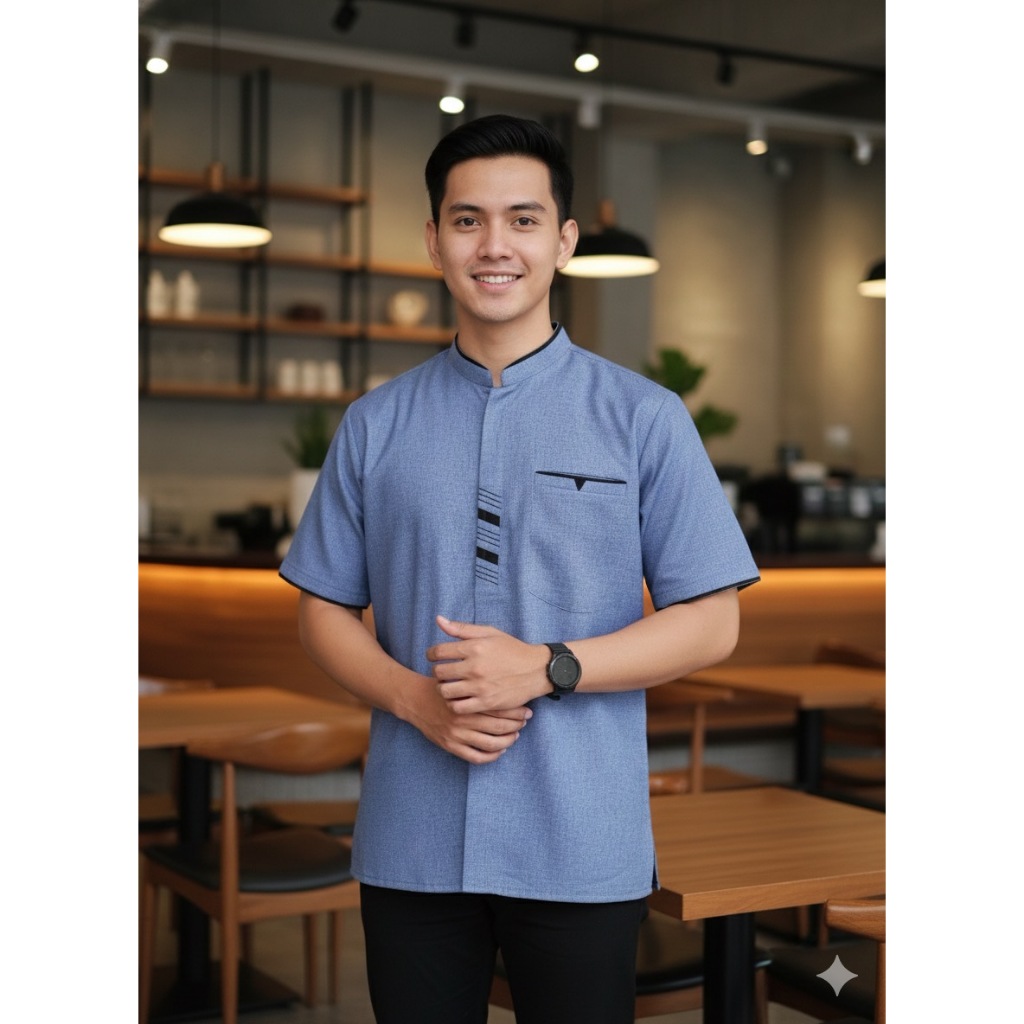 Baju Koko Pria Dewasa terbaru kain Katun Madinah Baju Taqwa Kekinian Kurta Katun Madina