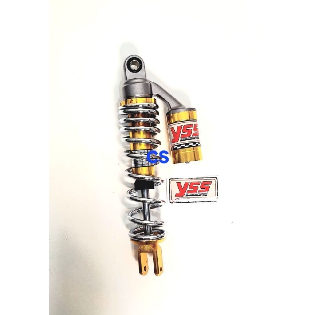 SHOCK  TABUNG BELAKANG COPY YSS TABUNG CHROME/TABUNG BIRU UKURAN 310MM BUAT  VARIO 110/ BEAT FI/ BEA