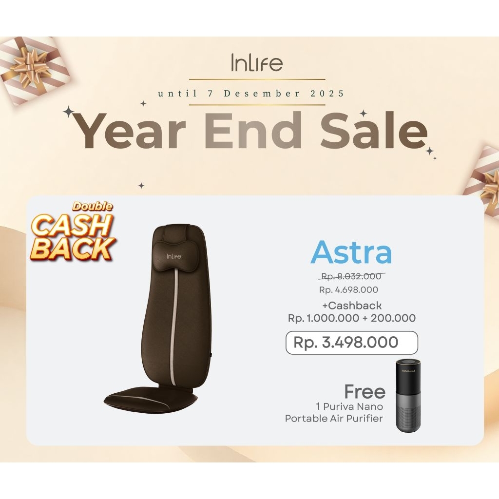 Kursi Pijat Refleksi Mobil Advance Astra iS8803 - INLIFE