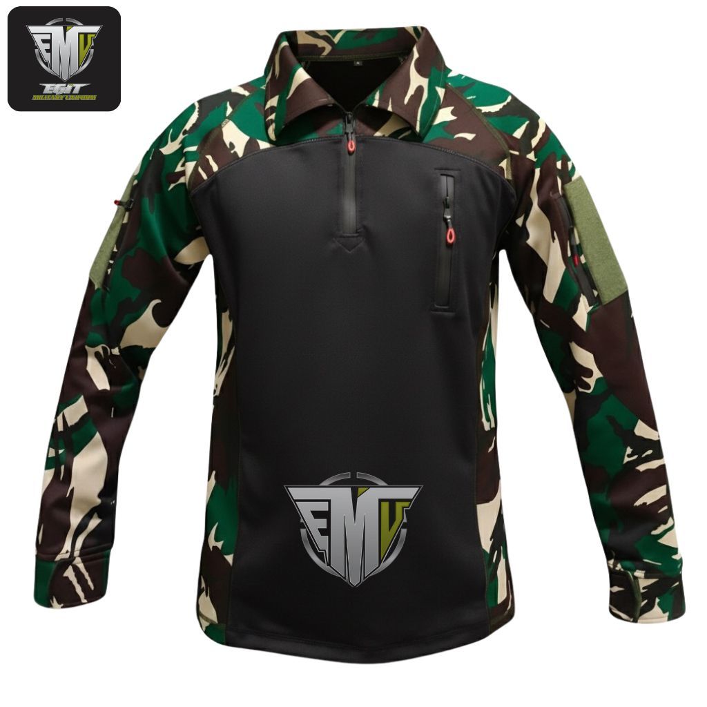 KAOS BDU SCUBA MALVINAS HITAM PANJANG