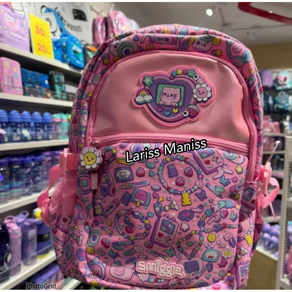 Tas sekolah smigle SD classic cat cute pink