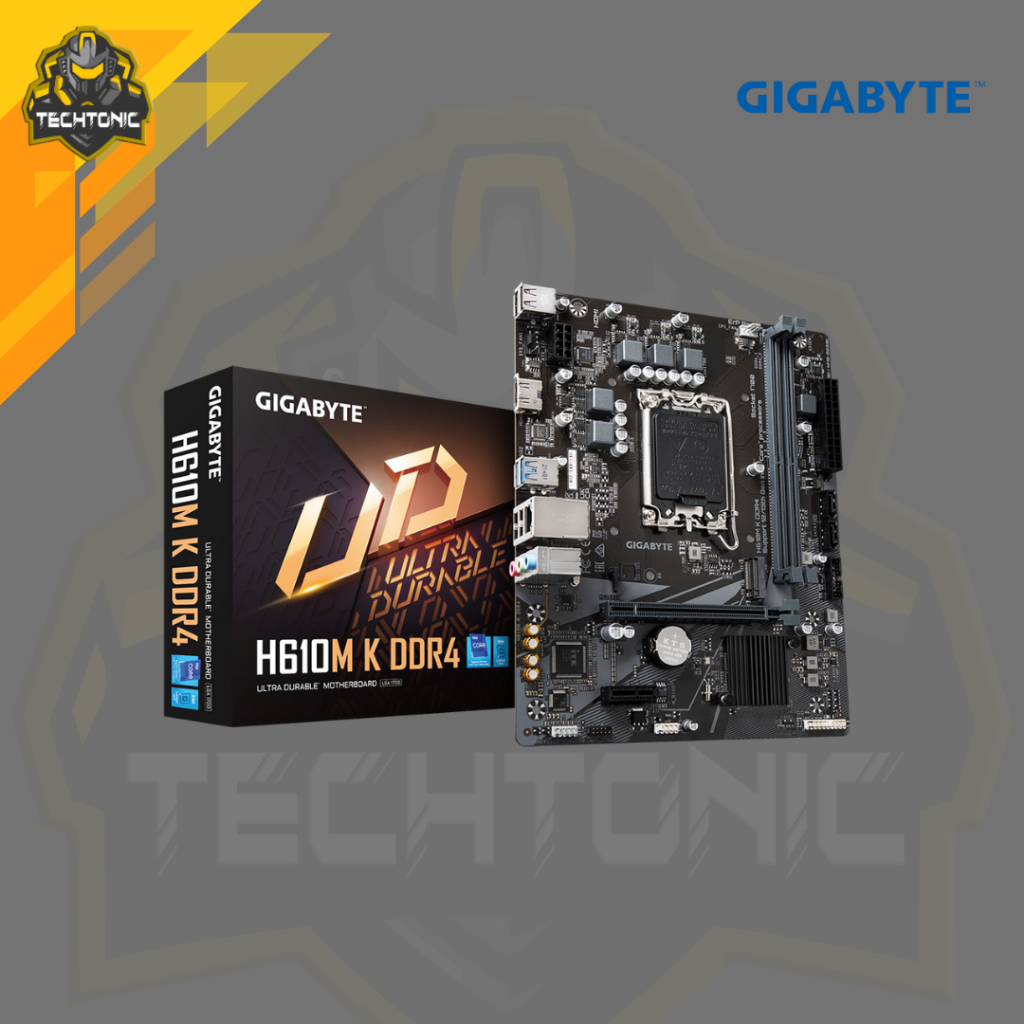 MOTHERBOARD GIGABYTE H610M K DDR4 Intel LGA 1700, Gen12