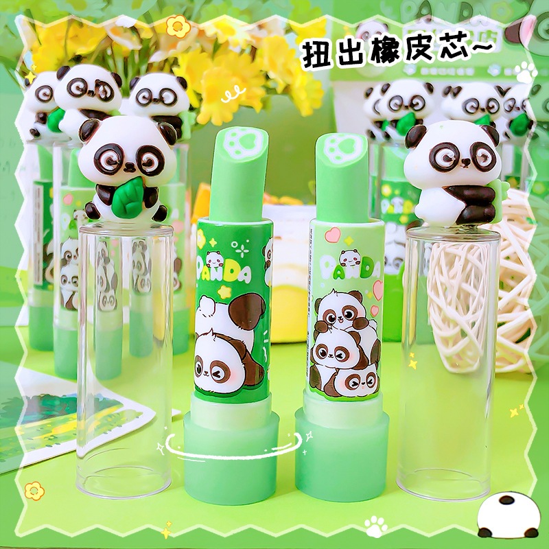 Penghapus Bentuk Lipstick Penghapus Panda Penghapus Unik Lucu
