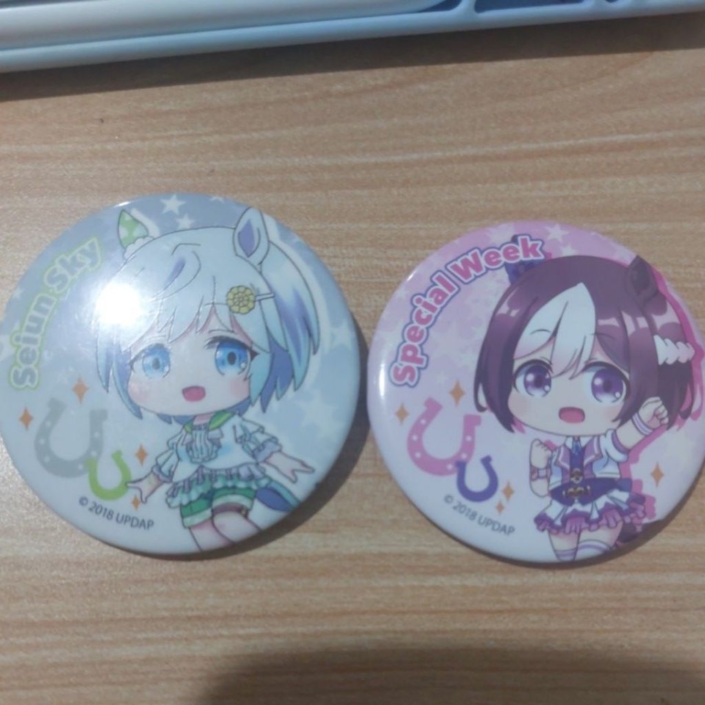 Mini Badge Uma Musume Pretty Derby Special Week Seiun Sky Chibi