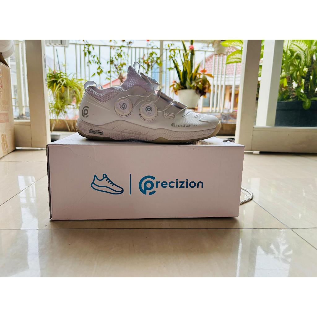 Precizion Sepatu BADMINTON SHOES AGILITY (WHITE) - bekas pemakaian cewek