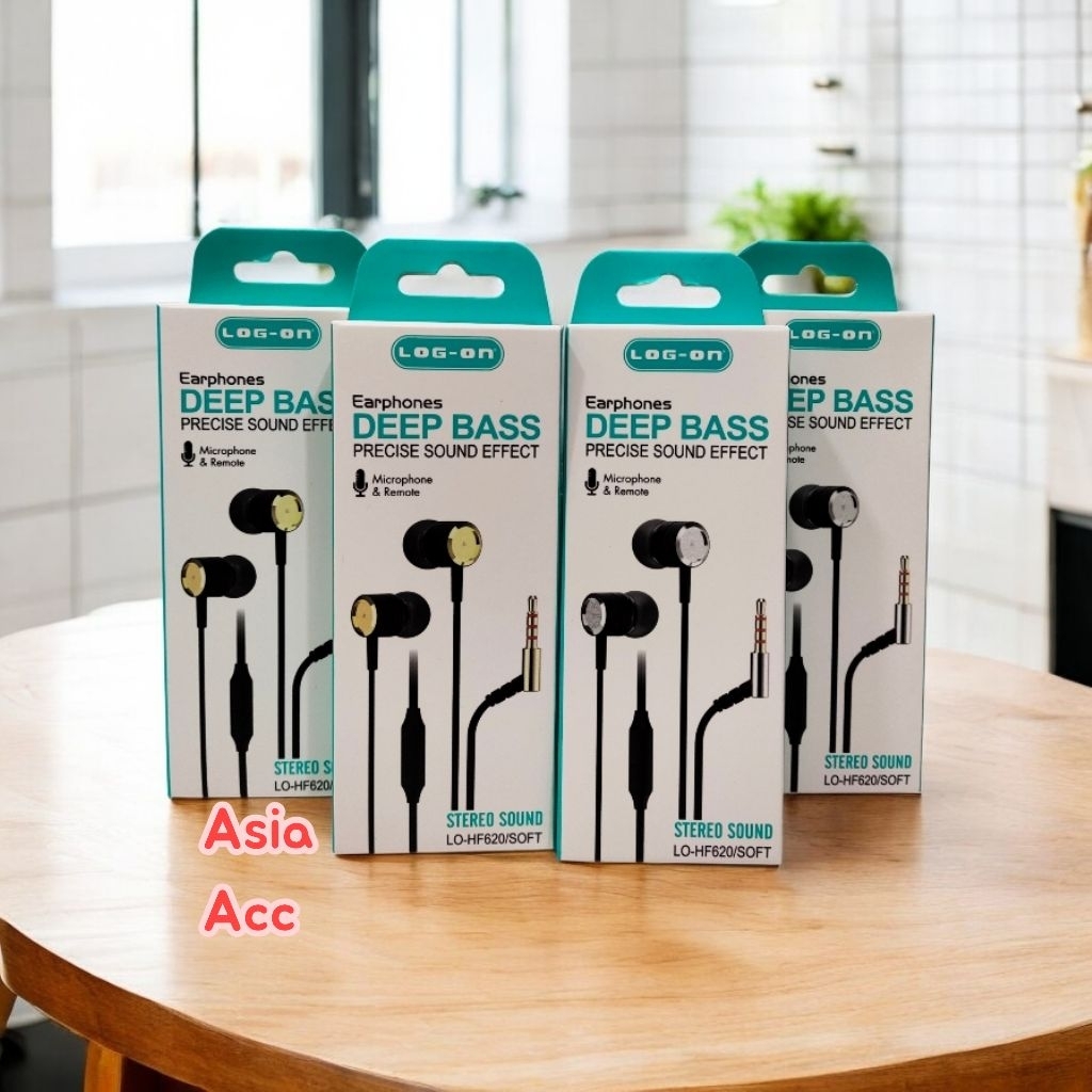 Headset LOG-ON HF620 ExtraBass Earphone Hansfree LOG-ON HF620 Handset HF LOG-ON HF620 Original