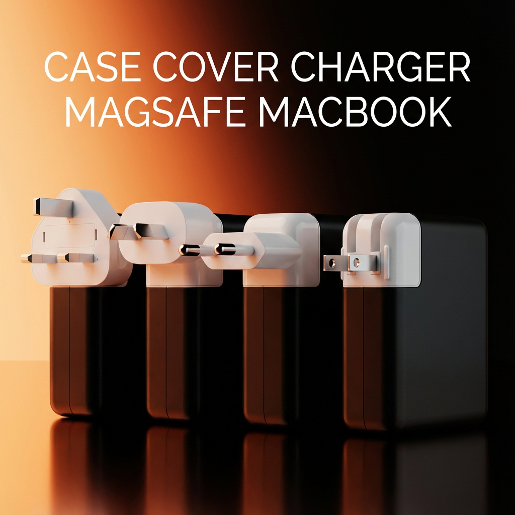 [ Hitam ] Case Cover Magsafe Charger MacBook