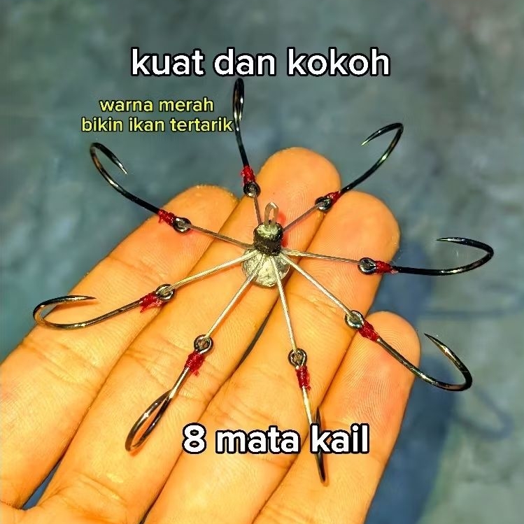 kail garong 8 mata kail merah no boncos boncos