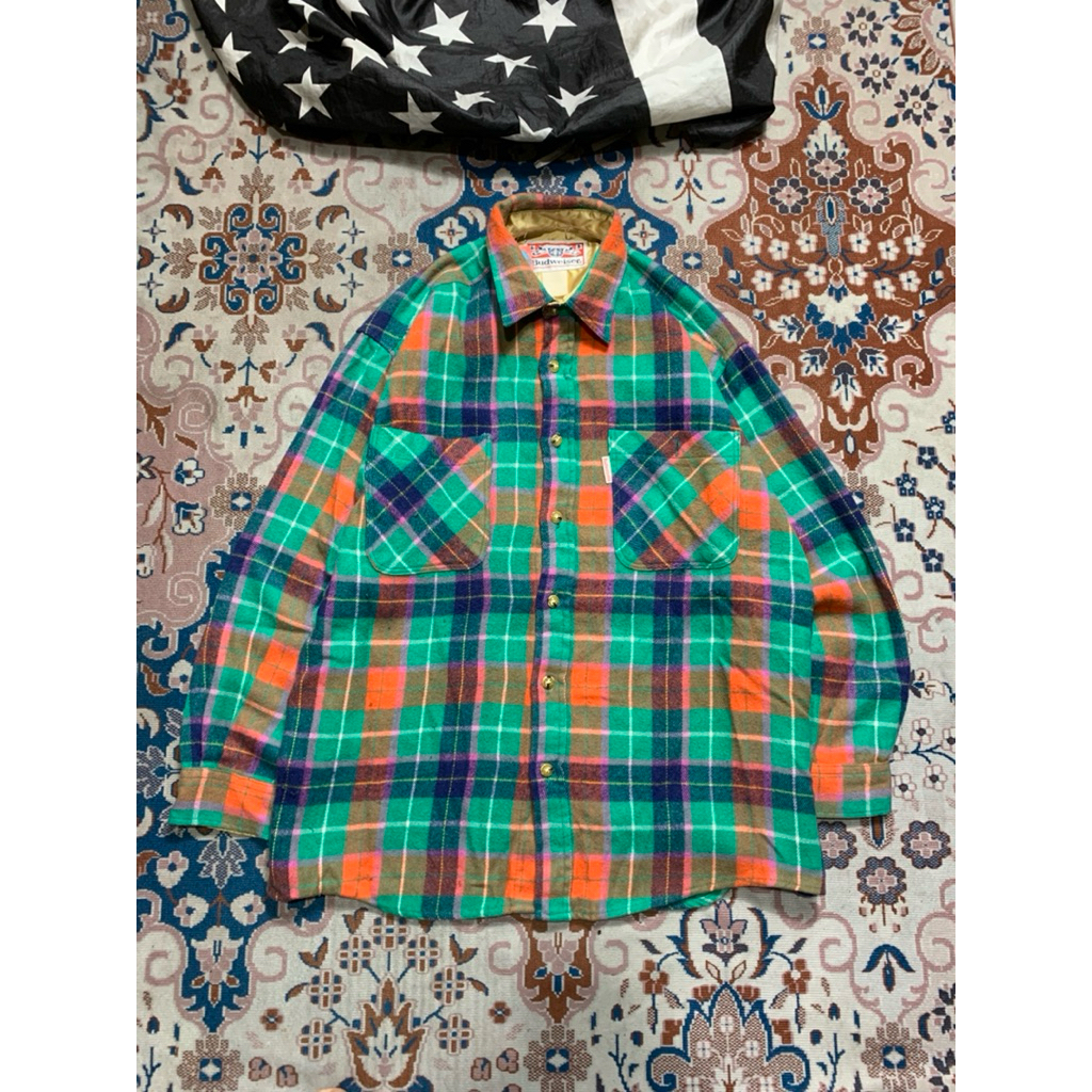KEMEJA FLANEL BUDWEISER