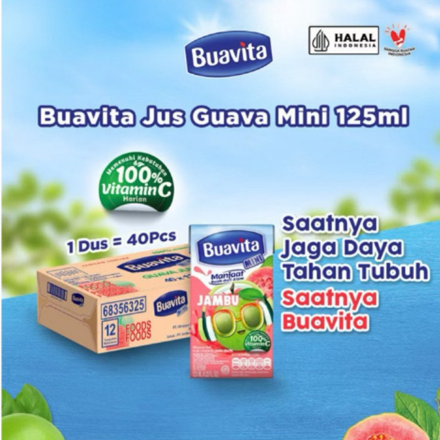 Buavita jambu 125ml ecer