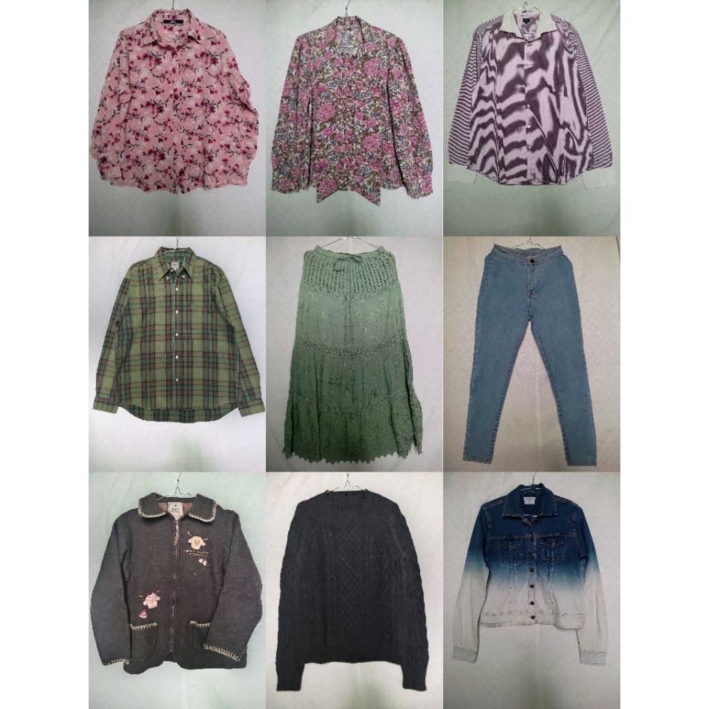 HNM Zara Preloved celana, jeans, rok, baju, kaos, blouse, kemeja