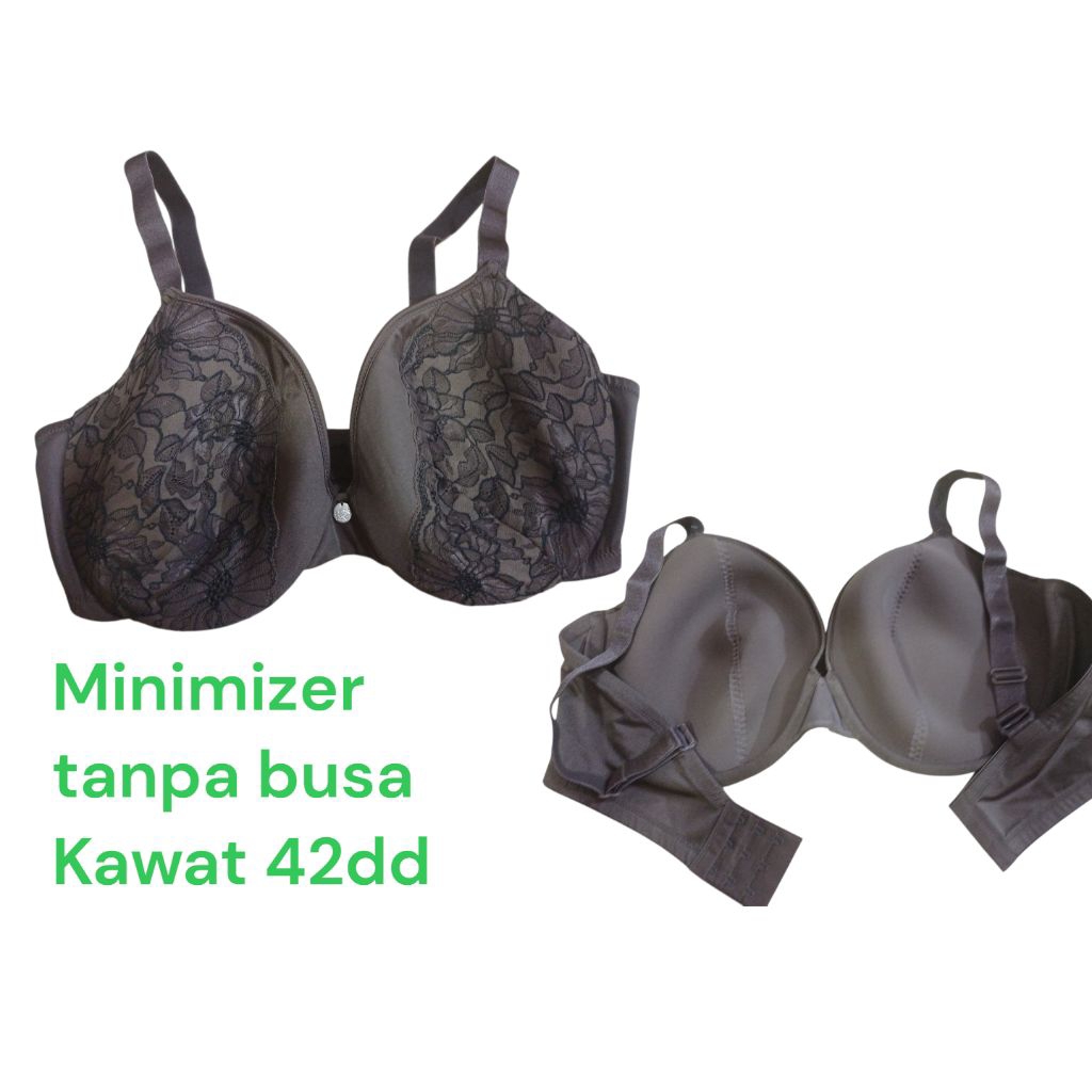 bra 42dd 40d  42b kawat tanpa busa minimizer