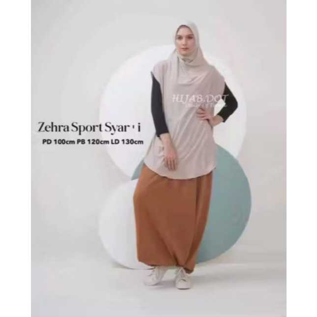 Hijab Zehra Sport Syari Jilbab Sport Syari Zehra Hijab.DOT Jilbab Olahraga Panjang
