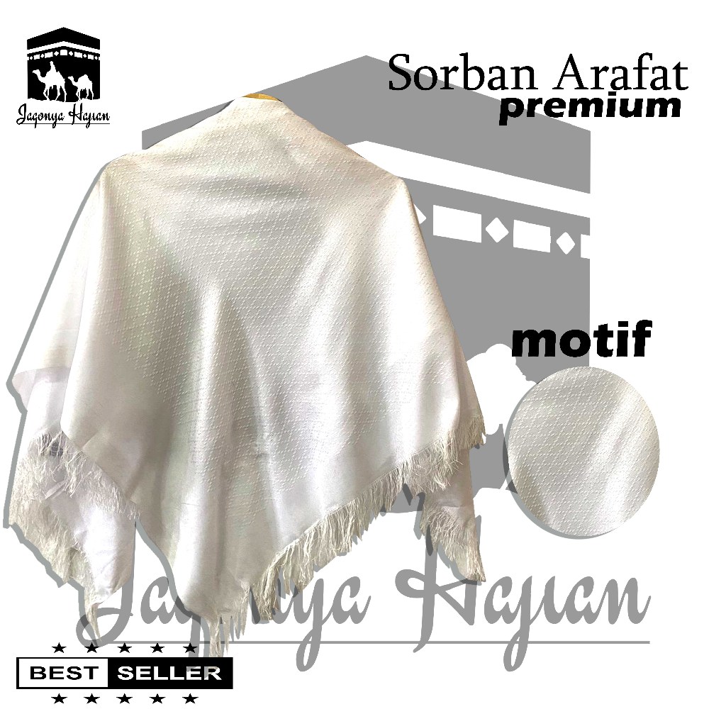 Surban sorban Arafat Imama Putih Polos premium