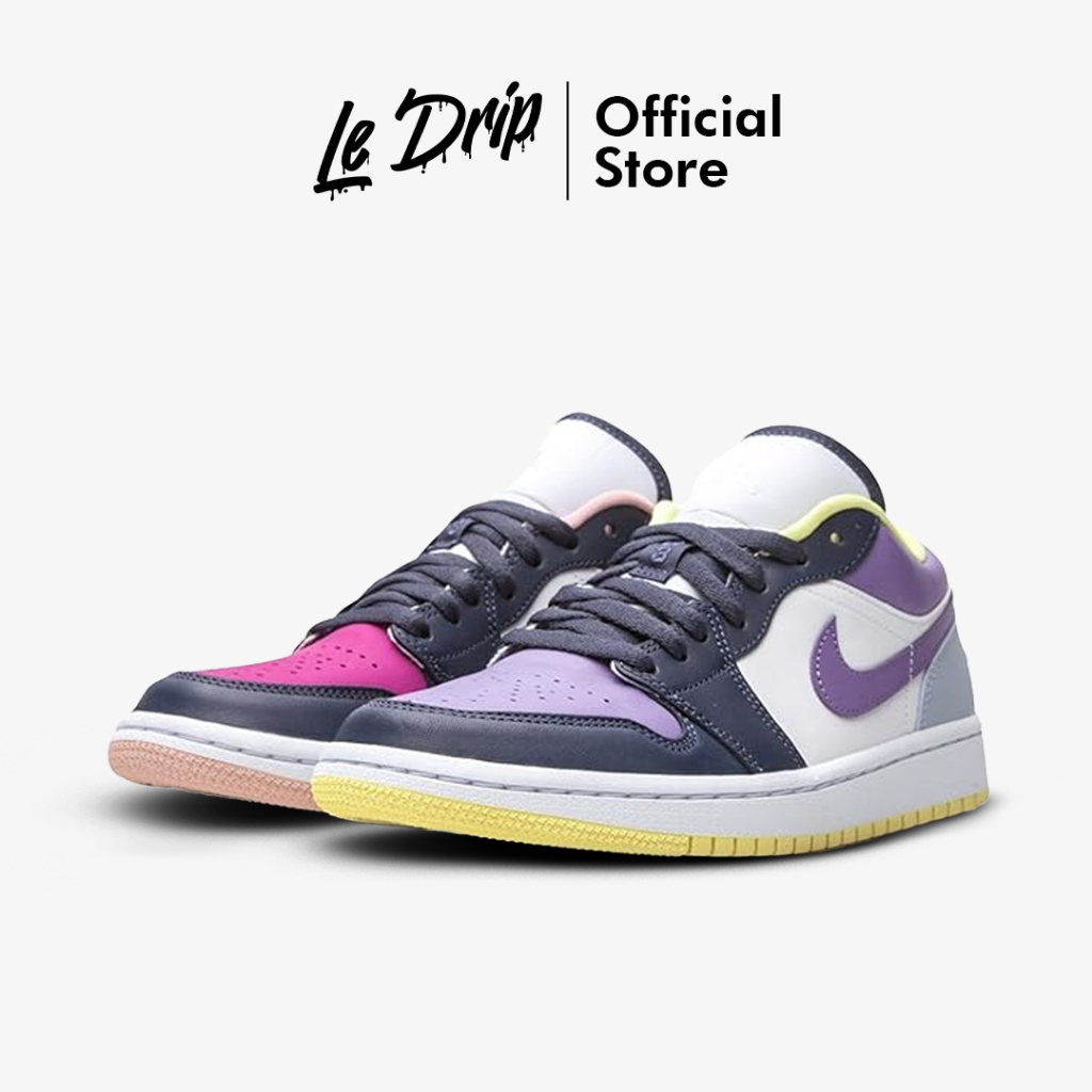 Nike Air Jordan 1 Low SE Mismatched Purple Magenta