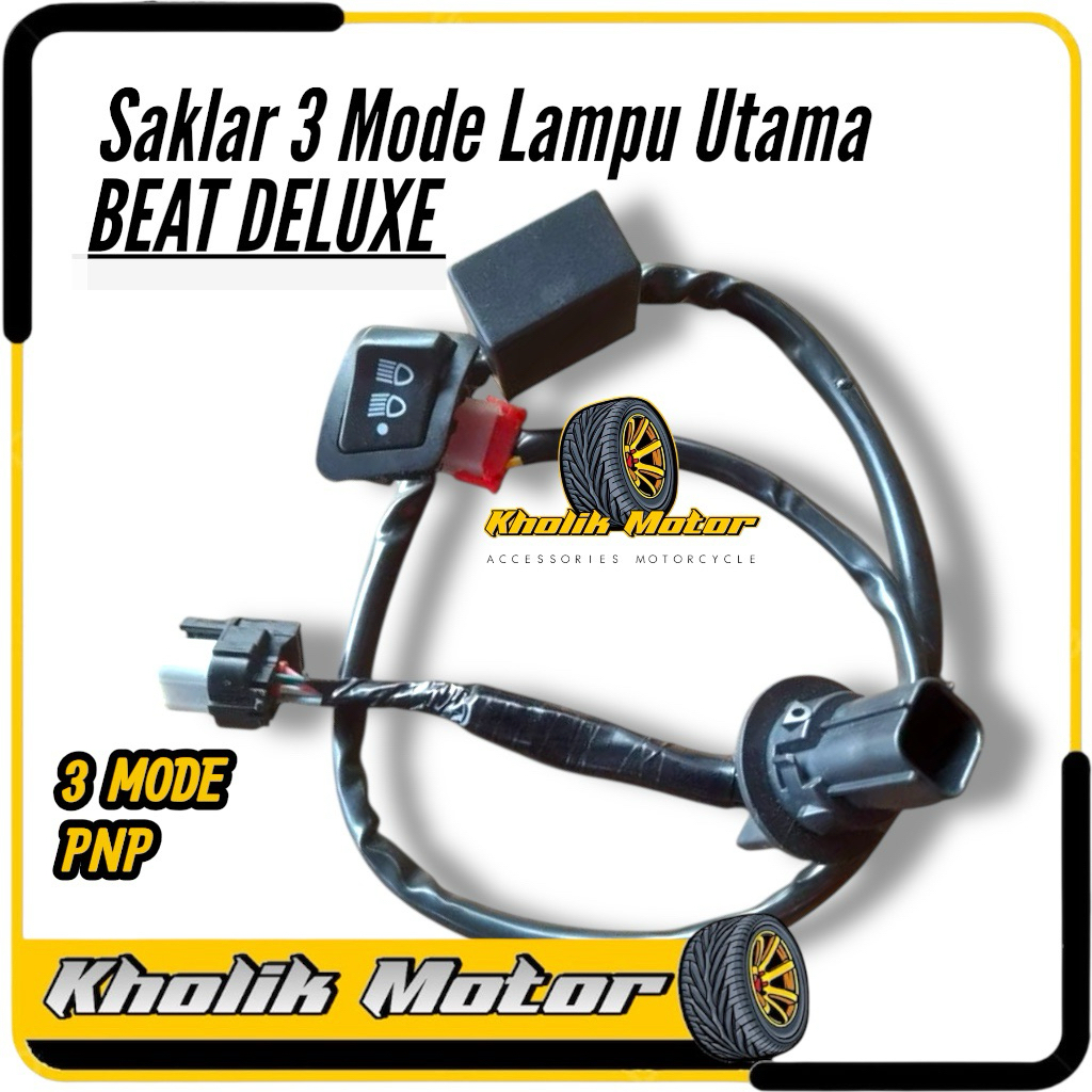 Saklar 3 titik Mode lampu utama Beat deluxe