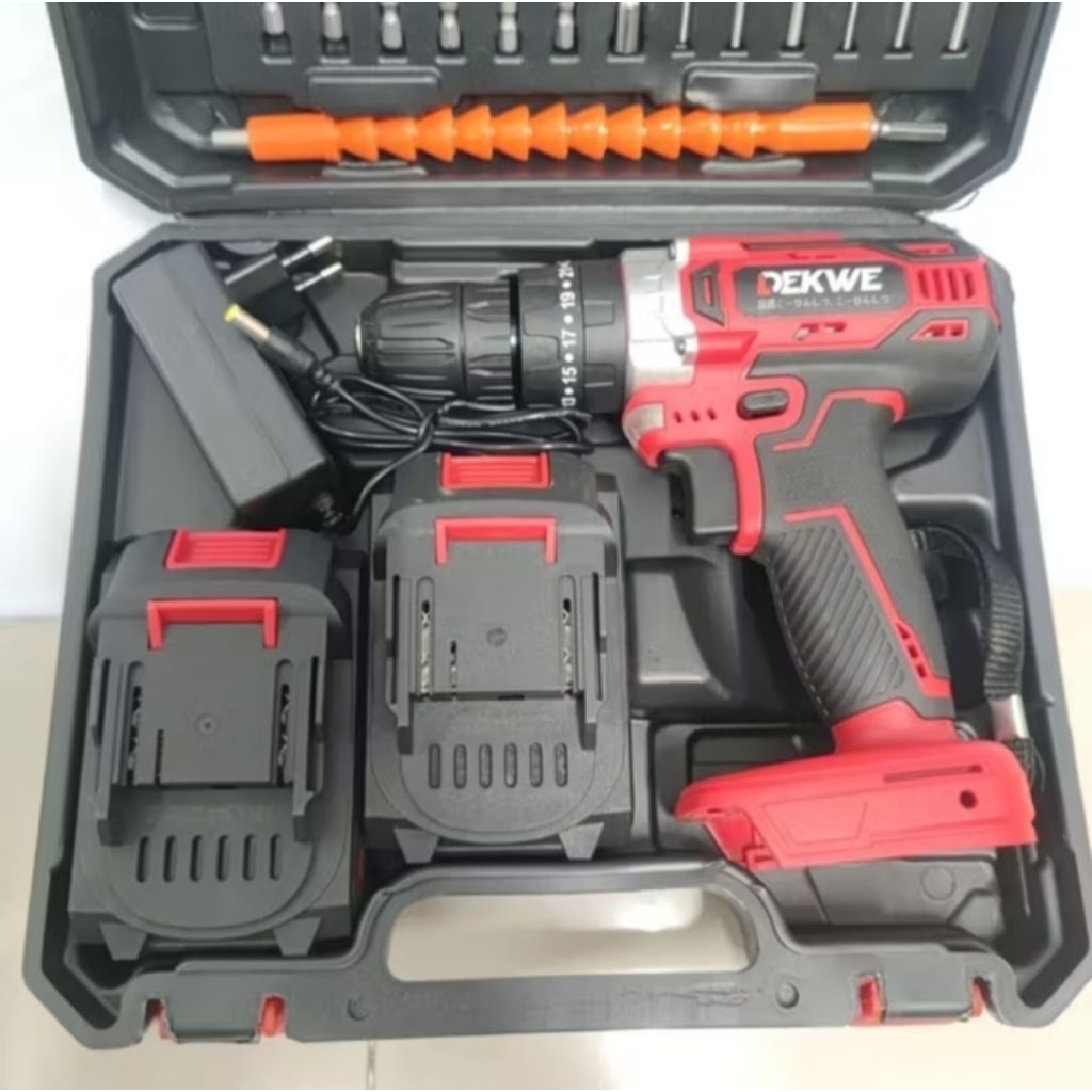 Bor Tembok Baterai 36V Dekwe Cordless Impact Drill