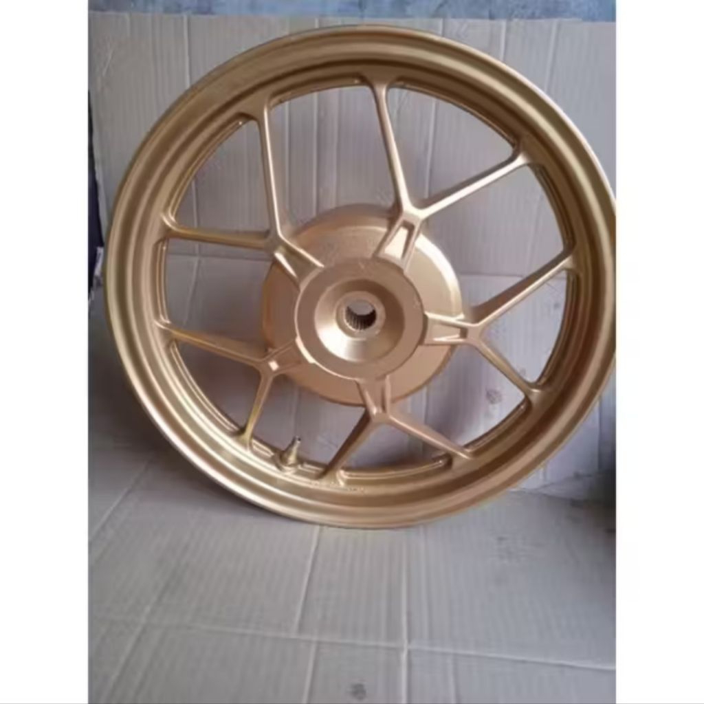 Pelek velg roda belakang motor honda Vario 125 new / 150 old warna gold ORIGINAL copotan