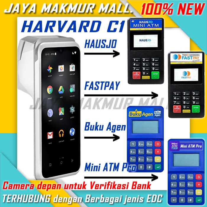 Mitra Mini ATM Pro / EDC Saku FastPay Hausjo Buku Agen Orderkuaota & Bank Digital Advan Harvard C1 4