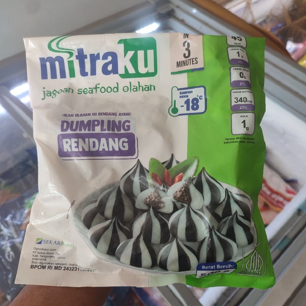 mitraku dumpling rendang 500gr/ dumpling rendang mitraku