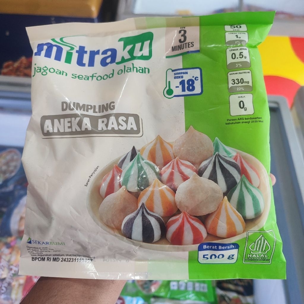 mitraku dumpling mix aneka rasa 500gr/ dumpling aneka rasa mitraku