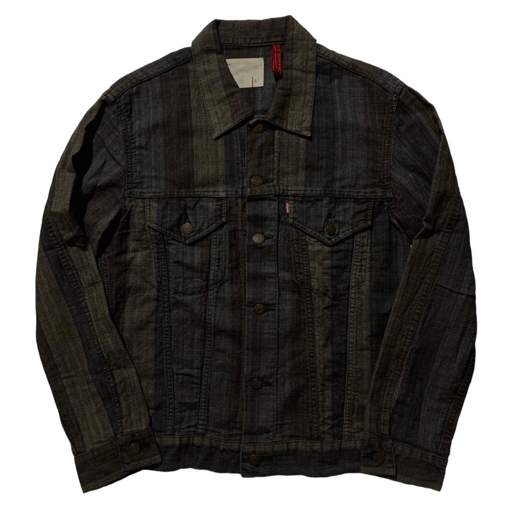 LEVIS [REDLOOP] HERRINGBONE MIX PATCH TRUCKER JACKET