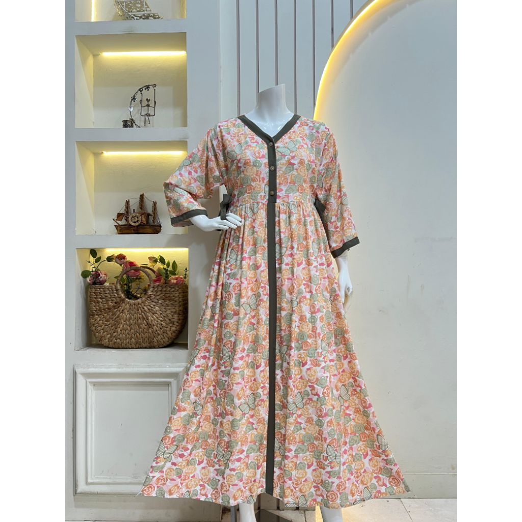 Gamis Lalina Rayon Premium / gamis rayon premium / Dress rayon premium / Gamis muslim rayon / gamis 