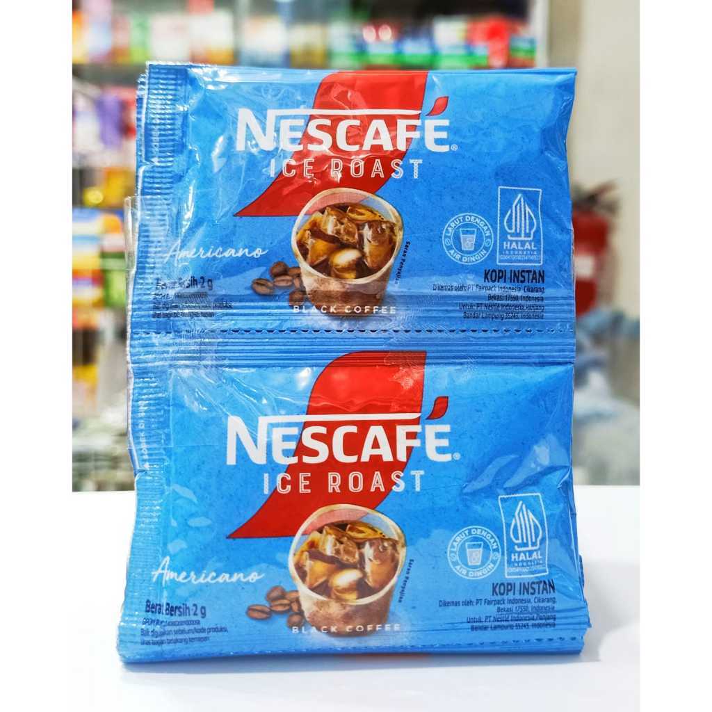NESCAFE ICE ROAST AMERICANO (1 RENTENG ISI 10 SACHET) - KOPI AMERICANO INSTAN SACHET