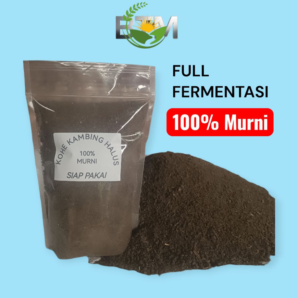 Pupuk Kandang Kohe kambing halus 100% murni asli fermentasi siap pakai