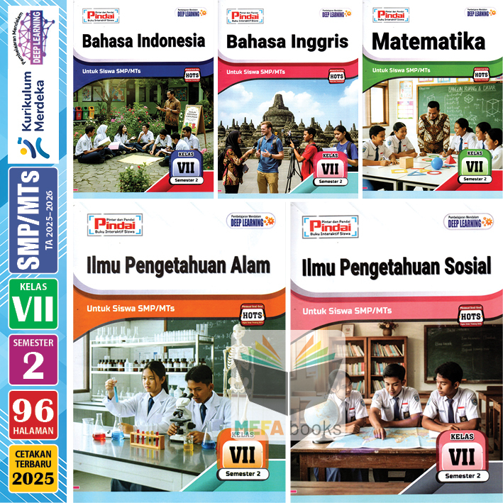 LKS Pindai SMP MTs Kelas 7 Semester 1 & 2 Kurikulum Merdeka CV Arya Duta