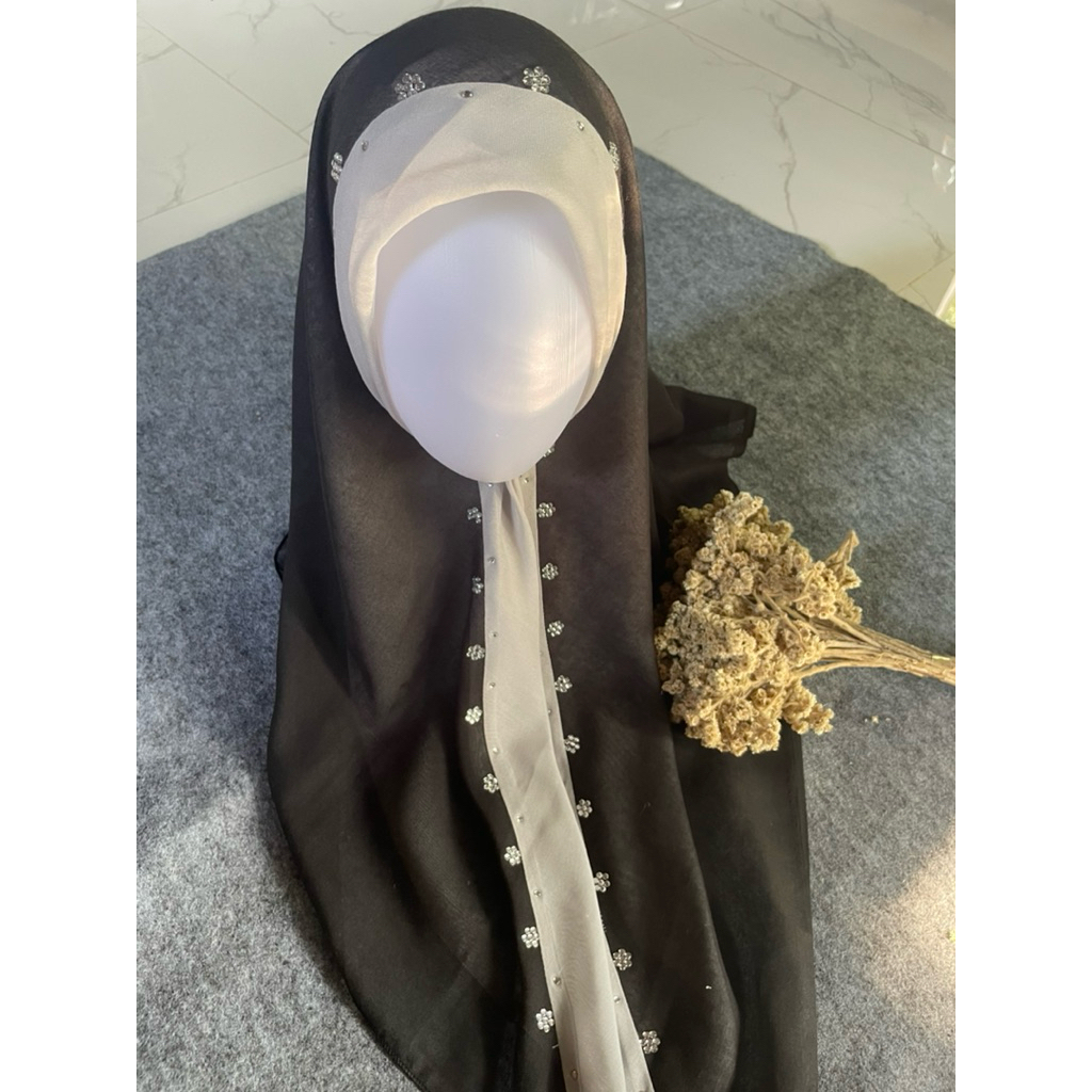 NS-Hijab ombre model bando