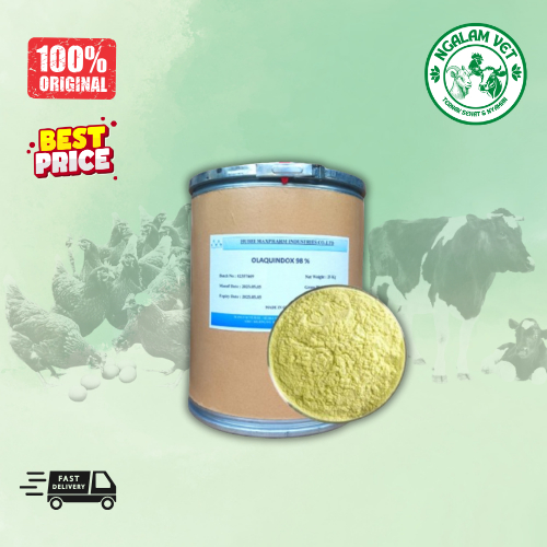 OLAQUINDOX 98% (25kg) - AGP Broiler Ayam Pedaging-Layer Petelur - Babi Pemacu Pertumbuhan