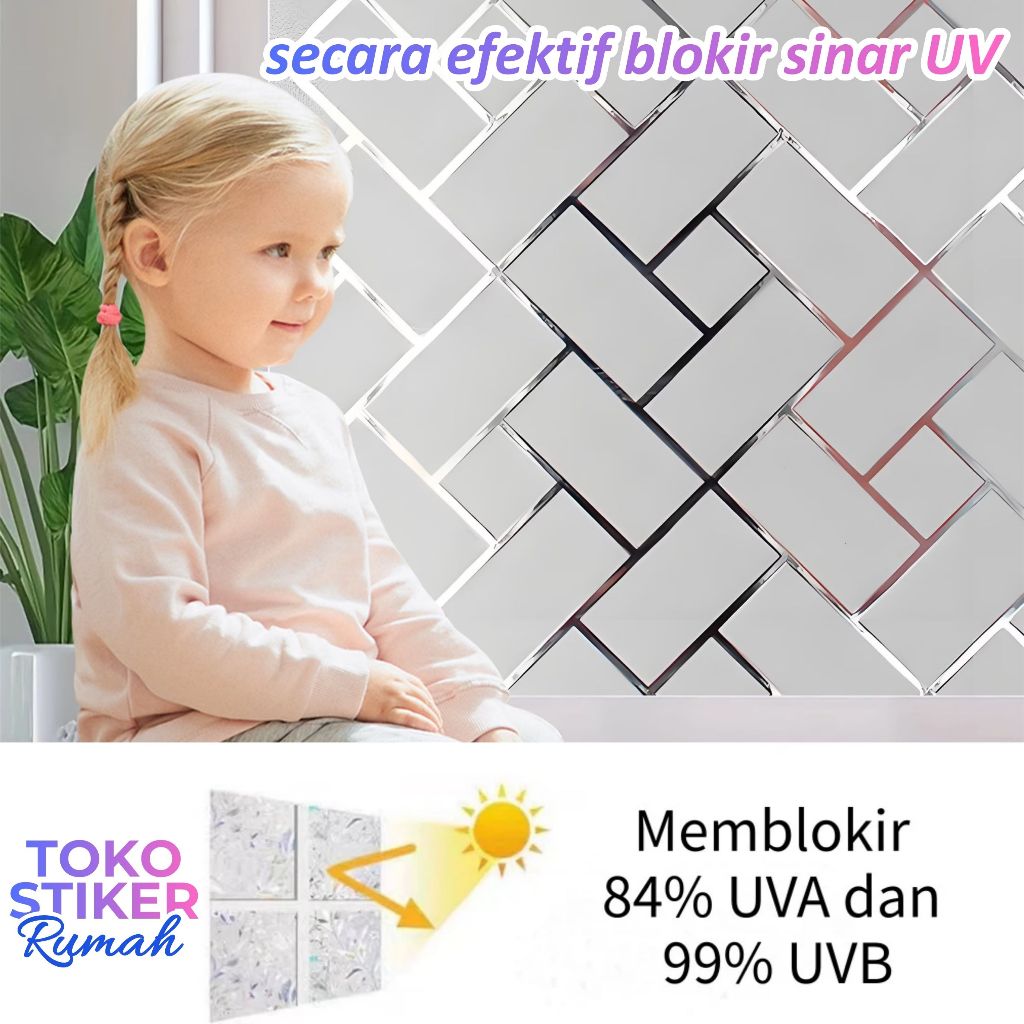 [COD]stiker kaca jendela 45cm*200cm,sticker kaca jendela rumah 3d  minimalis,kaca rumah jendela,berm