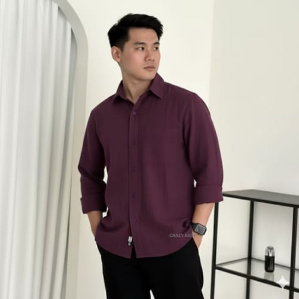 Kemeja Pria | Kemeja Linen Pria | Kemeja Pria Lengan Panjang