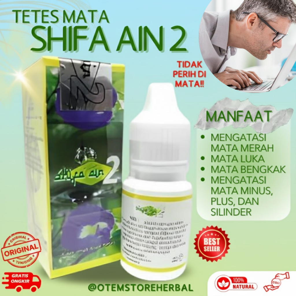 Obat Herbal Mata Shifa Ain 2 – Perawatan Mata Minus, Silinder & Pandang Buram