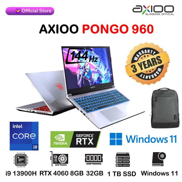 LAPTOP AXIOO PONGO 960 | i9 13900H 32GB 1TB SSD RTX 4060 8GB 144Hz