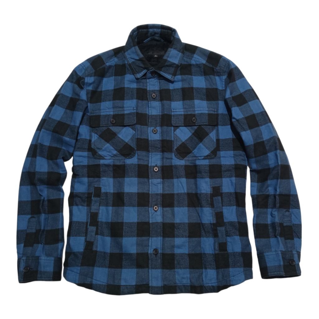 UNIQLO Authentic Flannel Shirt Sherpa Jacket