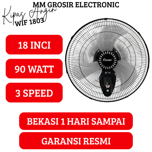 COSMOS KIPAS ANGIN DINDING 18 INCI WIF 1803 WIF1803 WIF-1803 WALL FAN GARANSI RESMI BEKASI