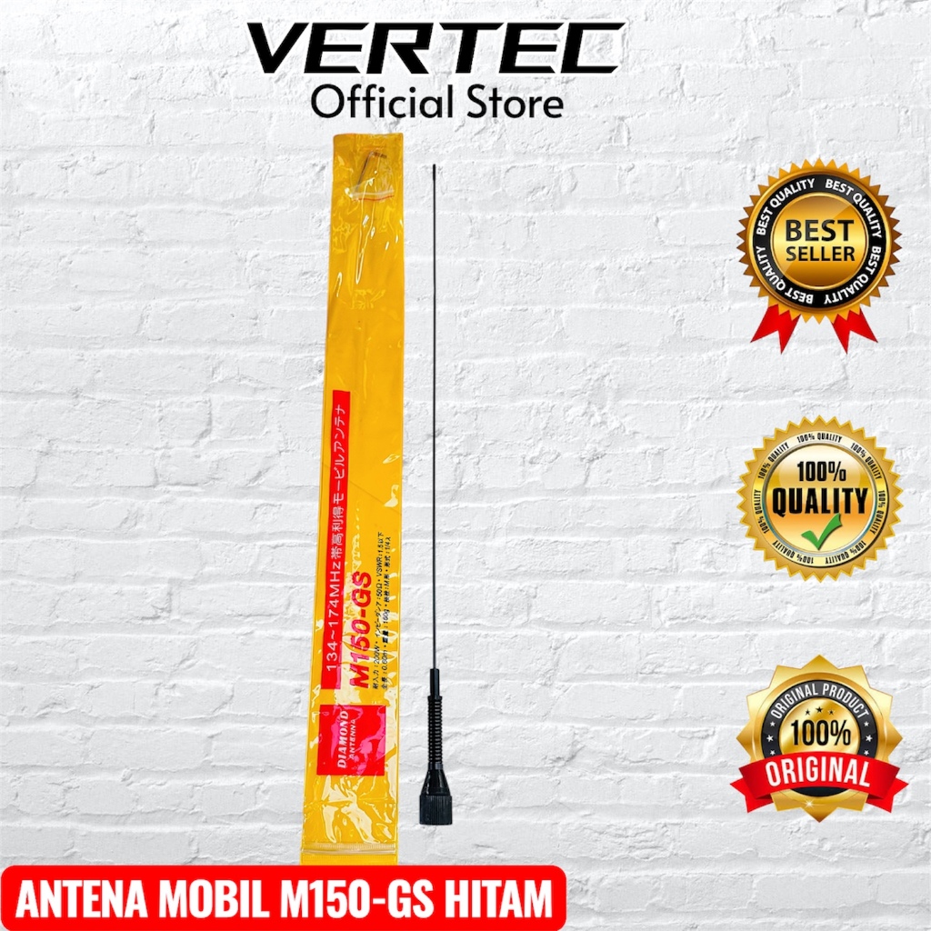 Antena M150-GSA M150-GS VHF Black di Mobil Compatible untuk Radio Rig Mini ICOM IC-2300 IC2300 IC220