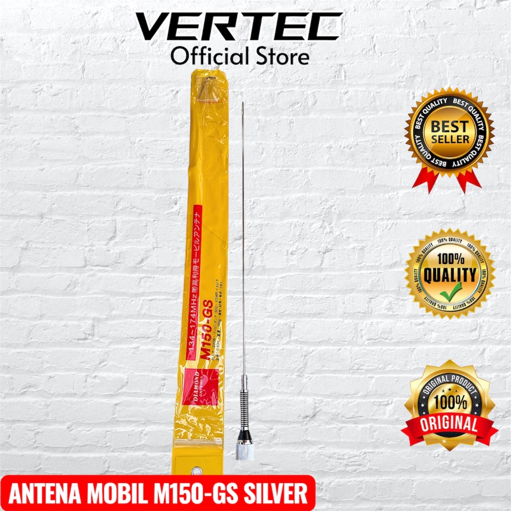 Antena M150-GSA M150-GS VHF Silver di Mobil Compatible untuk Radio Rig Mini ICOM IC-2300 IC2300 IC22