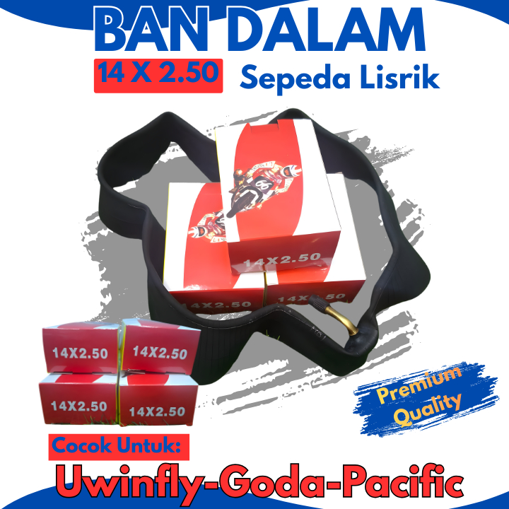 BAN SEPEDA LISTRIK 14X250 | BAN DALAM SEPEDA LISTRIK UWINFLY | BAN SEPEDA LISTRIK SELIS GODA VIAR EX